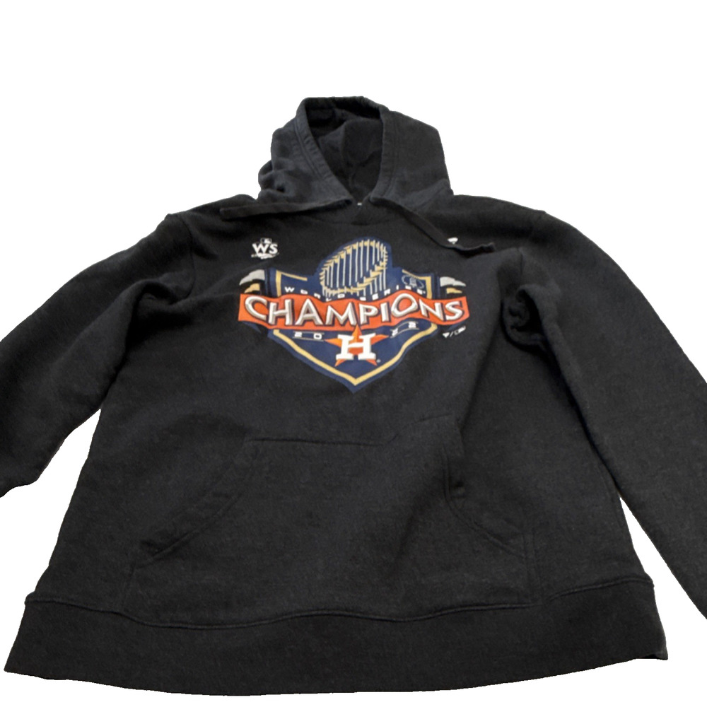 Houston Astros Hoodie Sweatshirt Medium Gray MLB World Series Champions 2022
